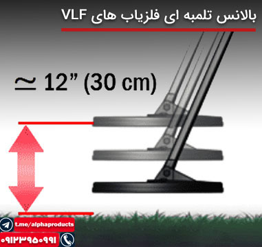 بالانس تلمبه ای فلزیاب های VLF